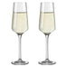 Sonnenschliff 'Sunburst' Champagne Glass (8000004) - Set of 2 - by Ritzenhoff