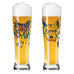 Happy As Animal Weizen Wheat Beer Glass (8103001) - Set of 2 - des. Carolin Oliveira for Ritzenhoff