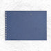Sapphire A4 Spiral Bound Posh sketchbook by Pink Pig (silk & banana leaf tissue cover)