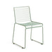 Hee Dining Chair - sled base, standard glider, fall green powder coated steel - des. Hee Welling for HAY