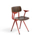 Result Armchair by Hay - smoked oak seat, tomato red frame
