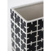 Prima Rectangular Optical Vase (ABA 11) - Matt black on matt white - by Nuoveforme - exclusive
