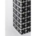 Prima Rectangular Optical Vase (ABA 11) - Matt black on matt white - by Nuoveforme - exclusive