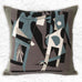 Pablo Picasso Alequin et Femme au Collier cushion, woven by Jules Pansu