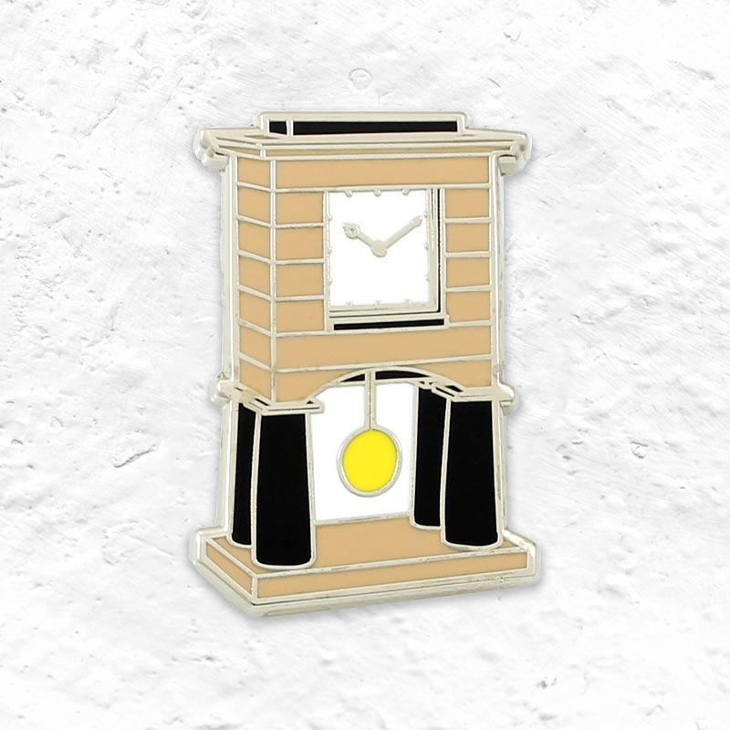 Michael Graves Alessi Clock Cloisonné Enamel Pin badge
