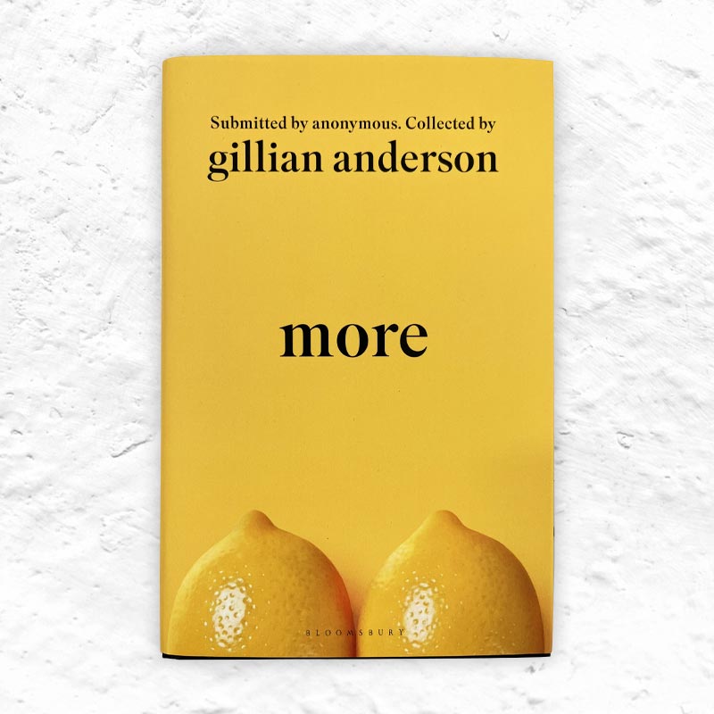 More, by Gillian Anderson - signed hardback