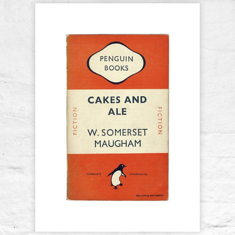 Cakes and Ale - Penguin midcentury cover poster