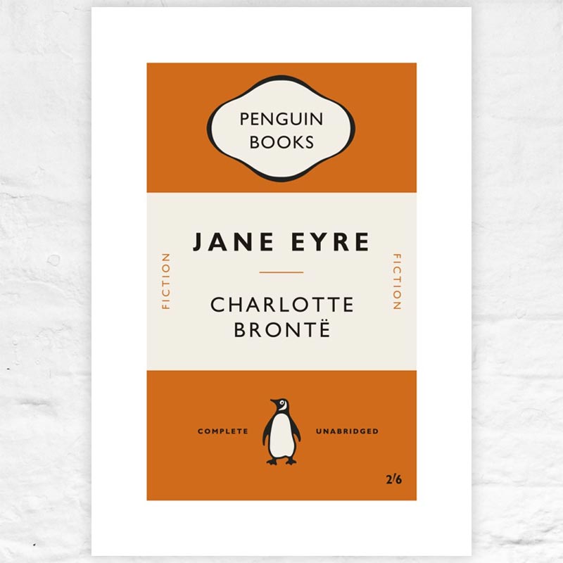Jane Eyre - Penguin midcentury cover poster
