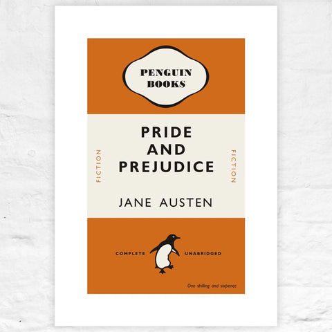 Pride and Prejudice - Penguin midcentury cover poster