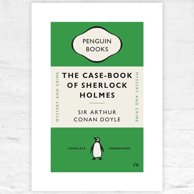 The Case-Book of Sherlock Holmes - Penguin midcentury cover poster
