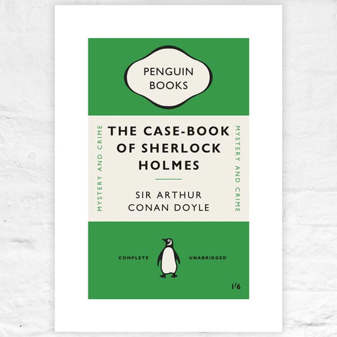 The Case-Book of Sherlock Holmes - Penguin midcentury cover poster