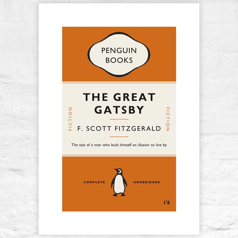 The Great Gatsby - Penguin midcentury cover poster