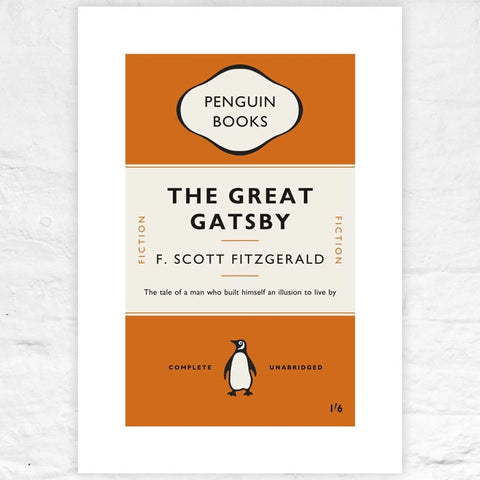The Great Gatsby - Penguin midcentury cover poster