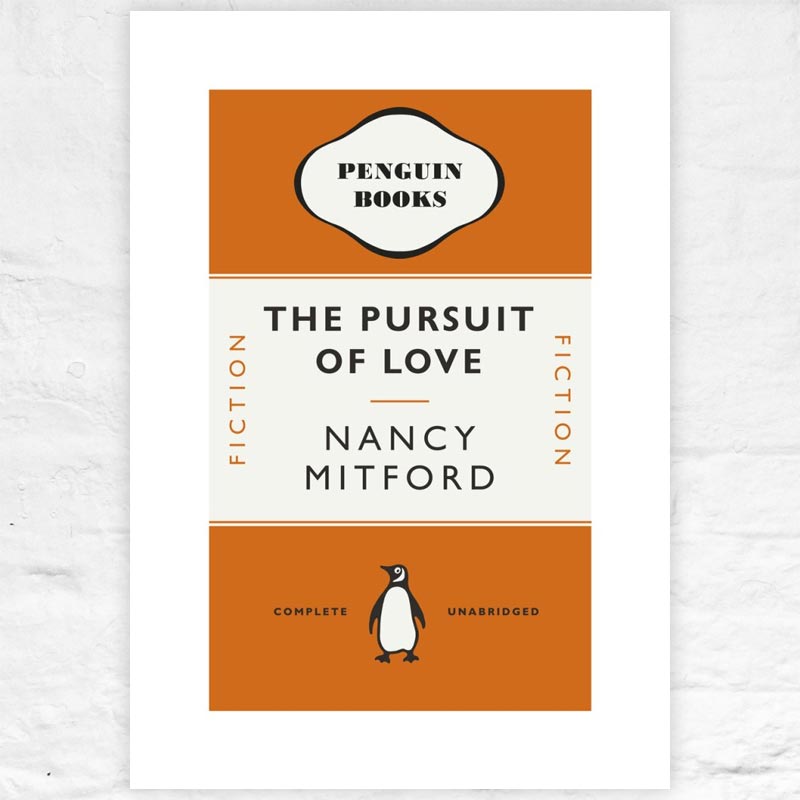 The Pursuit of Love - Penguin midcentury cover poster