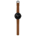 City Hall Watch, des. Arne Jacobsen - 40mm - Black with Brown Pampass Leather Strap