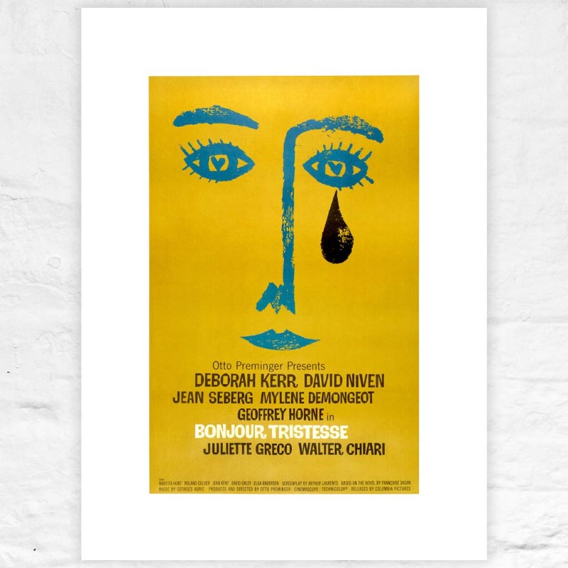 Bonjour Tristesse poster by Saul Bass