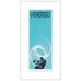 Vertigo (small blue) poster by Saul Bass