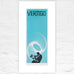 Vertigo (small blue) poster by Saul Bass