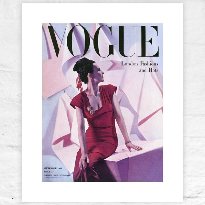 Vogue September 1946 poster by Cecil Beaton