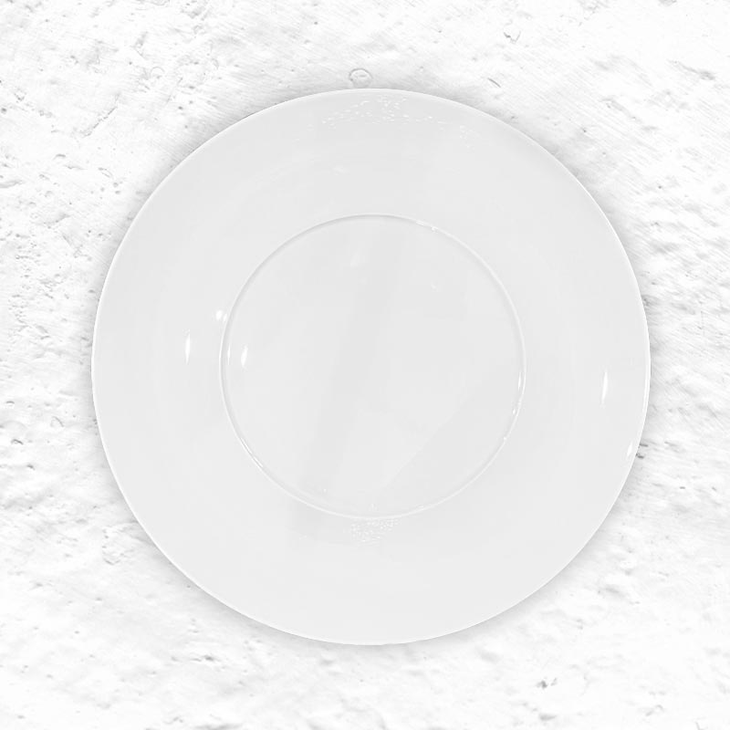Berlin Extra Large Charger Dinner Plate - 33cm - des. Enzo Mari, 1996 for KPM Berlin