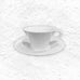 Berlin Tea Cup & Saucer des. Enzo Mari, 1996 for KPM Berlin