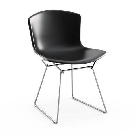 Bertoia Plastic Side Chair des. Harry Bertoia, 1956 - black shell / chrome base (made by Knoll)