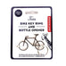 Fiets Metal Bike Keyring and Bottle opener - by Kikkerland
