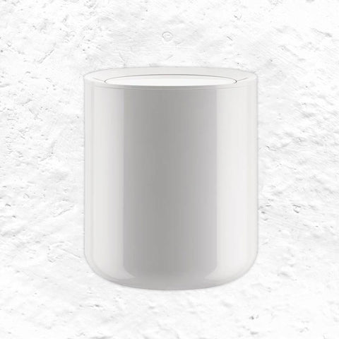Birillo Bathroom Waste Bin - White - des. Piero Lissoni for Alessi