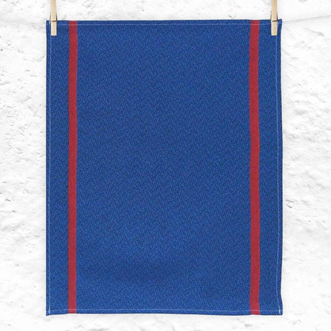Blue (Colorama bleu magritte) Hand Towel, by Tissage Moutet
