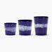 Feast espresso cup - dark blue white stripes - des. Ottolenghi for Serax