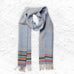 Bothy Periwinkle 100% Merino Lambswool Scarf by Wallace Sewell