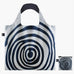 LOQI Foldaway Shopping Bag - Louise Bourgeois - Spirals Black