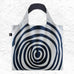 LOQI Foldaway Shopping Bag - Louise Bourgeois - Spirals Black
