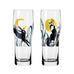 Brauchzeit Allround Beer Glass Set featuring Fox and Hare Illustration, des. Petra Mohr for Ritzenhoff