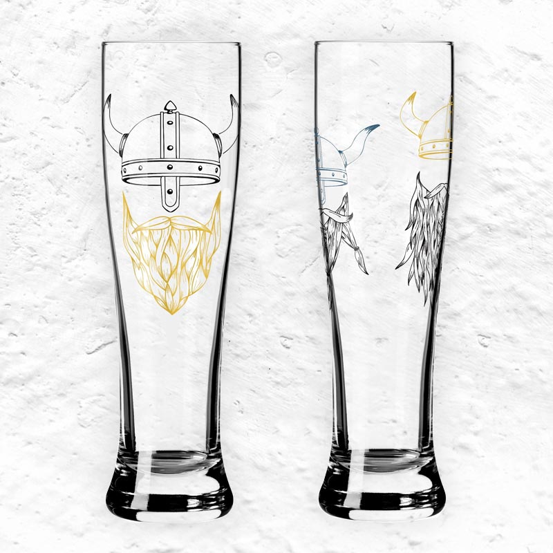 Brauchzeit 'Weizen' (Wheat Beer) Glass Set, des. Ana Vasconcelos for Ritzenhoff