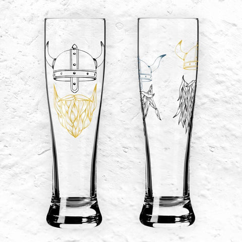 Brauchzeit 'Weizen' (Wheat Beer) Glass Set, des. Ana Vasconcelos for Ritzenhoff