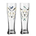 Brauchzeit 'Weizen' (Wheat Beer) Glass Set featuring Fox and Lynx Illustrations, des. Ana Vasconcelos for Ritzenhoff