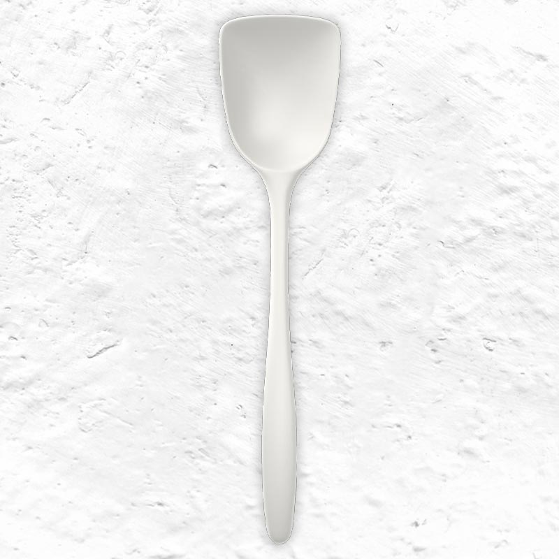 Broad Kitchen spoon - White - by Rosti