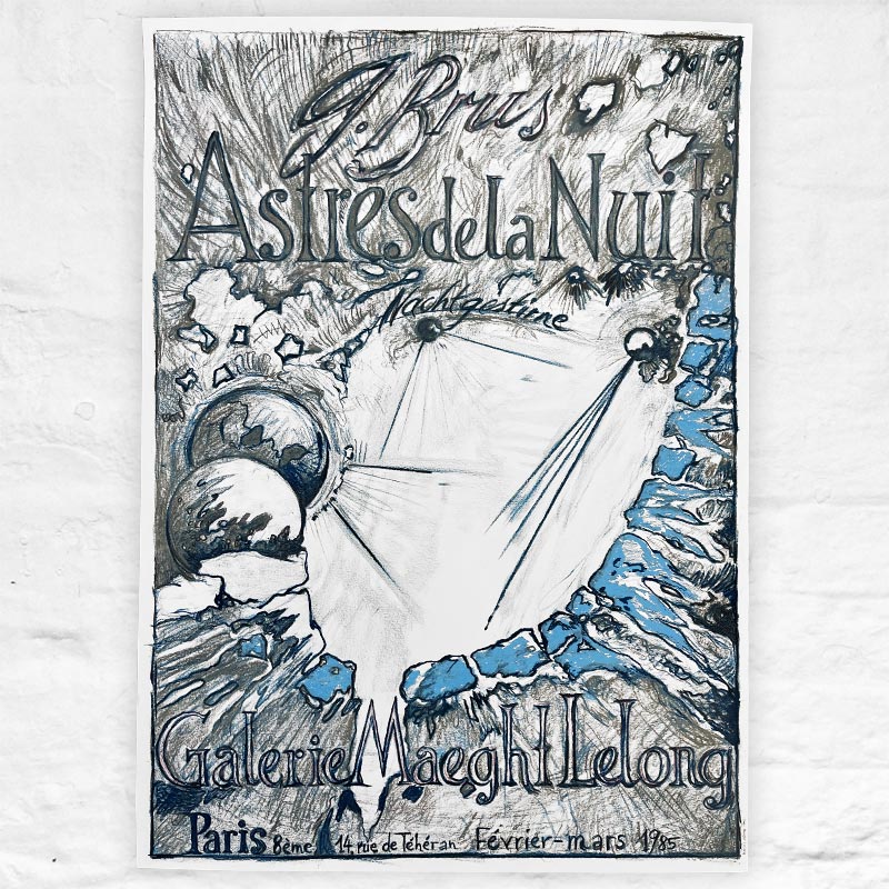 Astres de la Nuit poster by Günter Brus