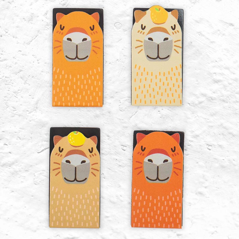 Capybara Magnetic Bookmarks, by Kikkerland