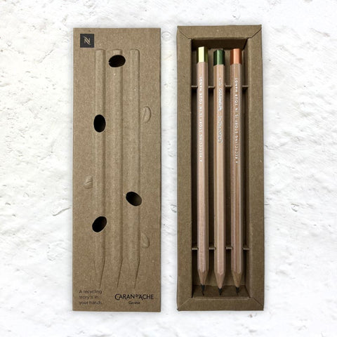 Set of 3 Nespresso Graphite Pencils by Caran D'Ache