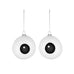 Carol Treebies - Set of 2 Hand-Painted Baubles - des. PlayLab for Alessi