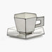 Carte Blanche Cappuccino Cup & Saucer, des. Annebet Philips for Serax