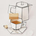 Carte Blanche Cappuccino Cup & Saucer, des. Annebet Philips for Serax