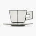 Carte Blanche Cappuccino Cup & Saucer, des. Annebet Philips for Serax