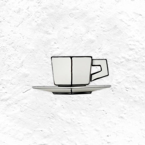 Carte Blanche Espresso Cup & Saucer, des. Annebet Philips for Serax
