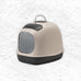 "Minù" Covered Cat Litter Tray with Scoop and Odor Filter - Dove Grey - by United Pets