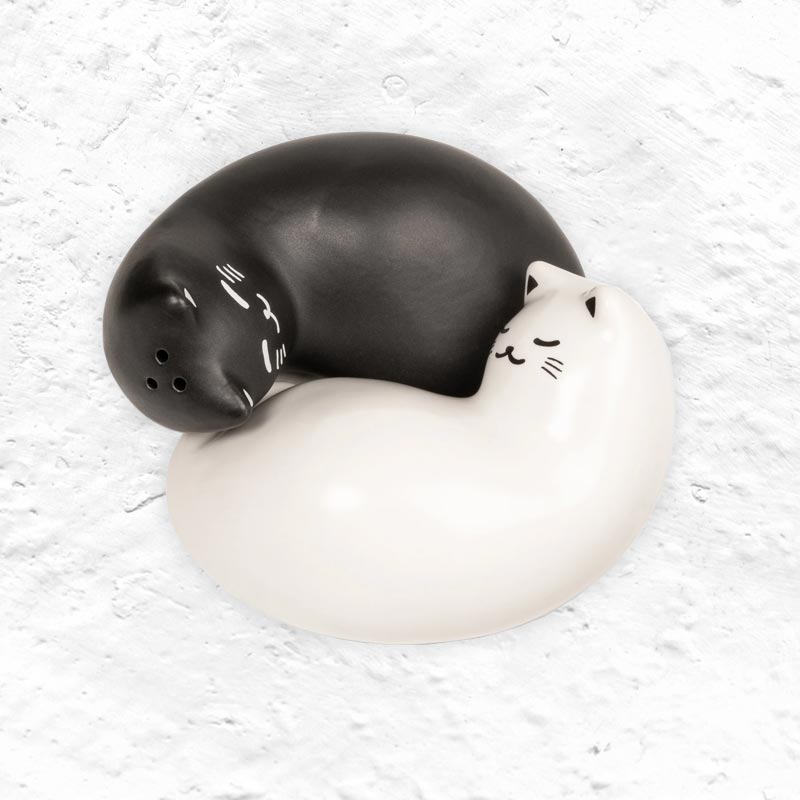 'Purrfect' Salt & Pepper Shakers, des. Mone Misawa for Kikkerland