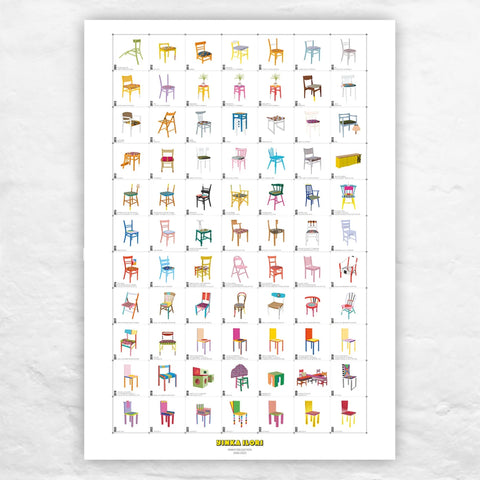Chair Collection Poster by Yinka Ilori - limited edition of 200