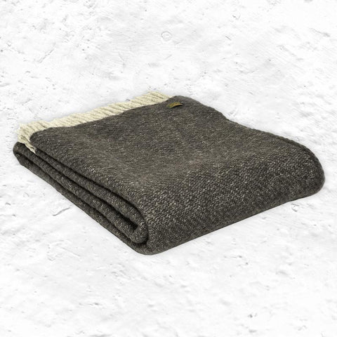 Charcoal Throw - Pure New Wool